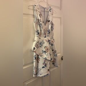 Ever New Melbourne White Floral Sleeveless Dress Size 0